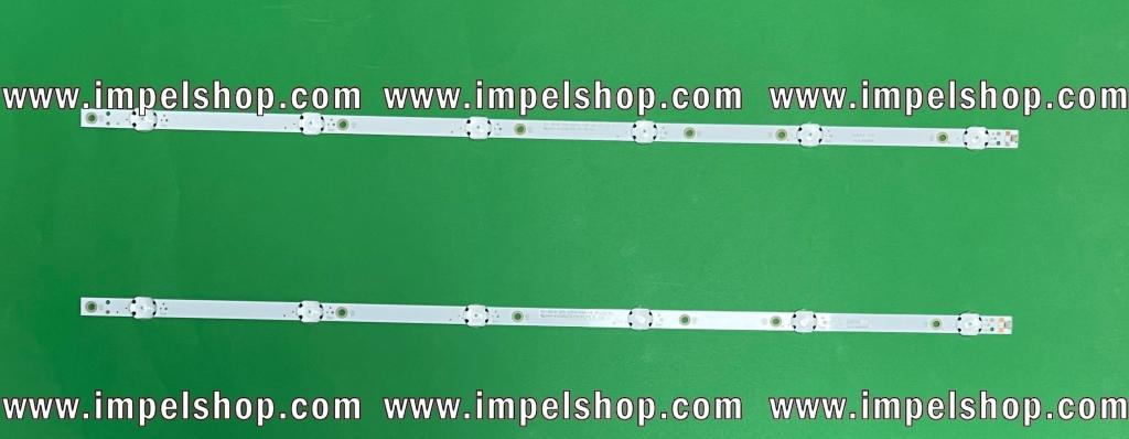Led backlight strip for tv PHILIPS 32" set   2pcs X GJ-2K18-315-D206-CSP-V5 , 6LED , 3V , 615MM