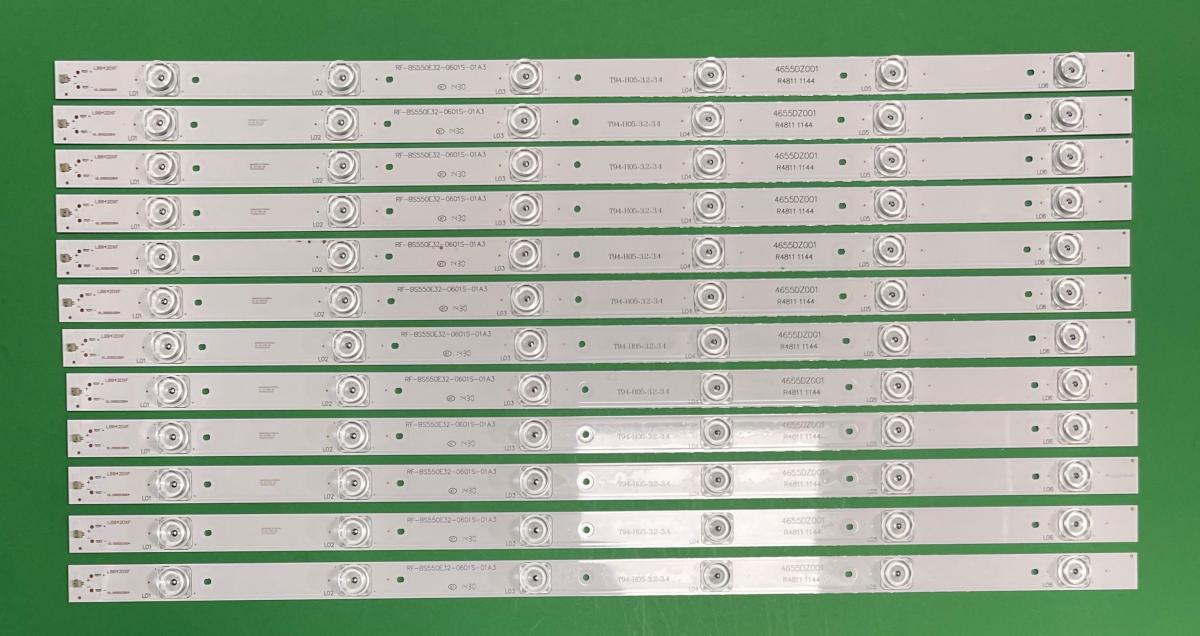 Led backlight strip for tv SUNNY 55" set 12pcs X RF-BS550E32-0601S-01A3 , 6LED , 3V , 571MM