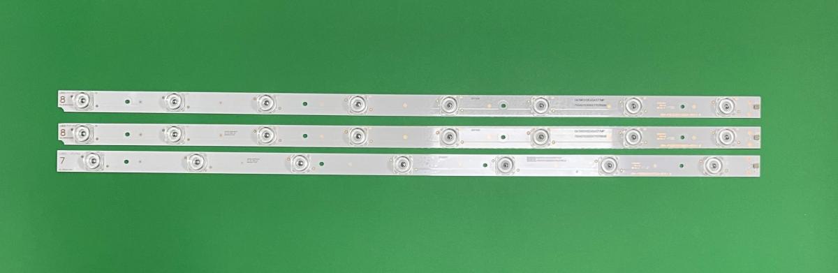 Led backlight strip for tv SHARP 32" 3pcs , 2pcs X CRH-P3235350108529 -REV1.1 B , 8LED & 1pcs X CRH-P3235350107529 -REV1.1 B , 7LED