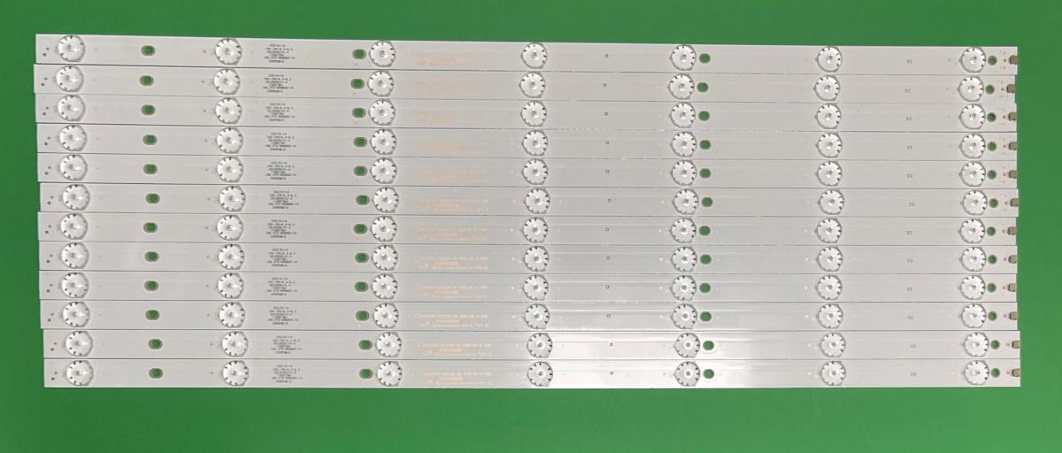 Led backlight strip for tv OPTICUM / MANTA 65" set 12pcs X CX65D07-ZC22AG-04 S1P - 303 CX650038 , 7LED , 6V , 617MM