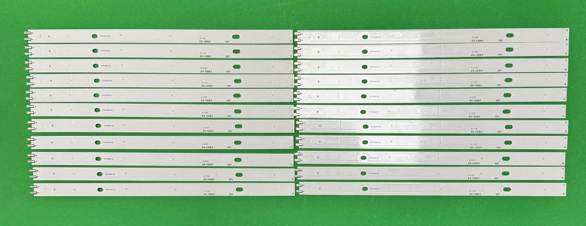 Led backlight strip for tv PANASONIC  55" set  22pcs X TNPA6350-2A / TNPA6350-4A , 3LED, 299MM , 3V ,