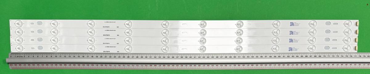 Led backlight strip for tv MANTA 40" set 4pcs X JL.D395A1235-031HS-F  , 10LED , 776MM , 3V ,